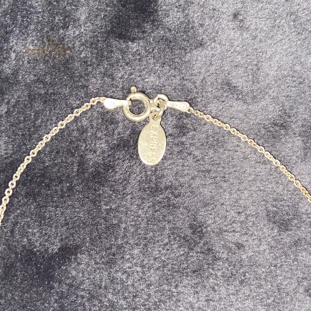 925 Italy Express Sterling Silver Bar Necklace - Picture 2 of 14